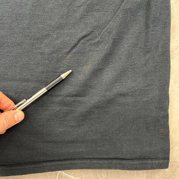 Vintage Biker Flames Skull Graphic Tee Mens 3XL y2k Short Sleeve Ghost Rider - Picture 8 of 12